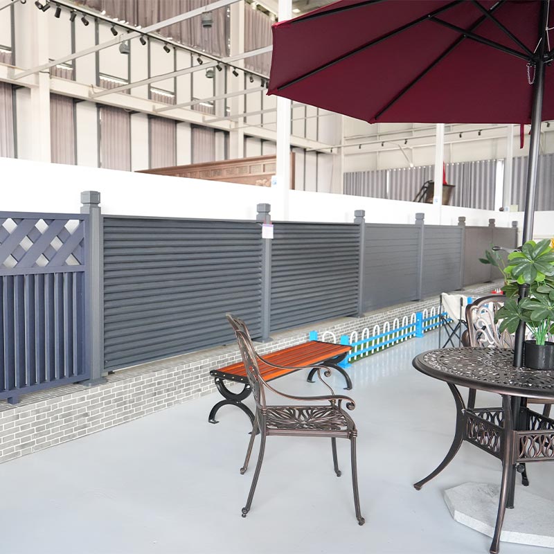 Garde-corps décoratif de cour en alliage d'aluminium