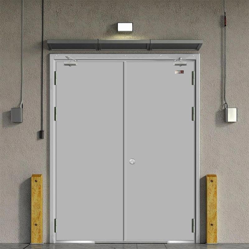 Porte coupe-feu en acier et bois d'isolation de bureau de stockage
